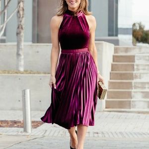 ted baker cornela dress oxblood